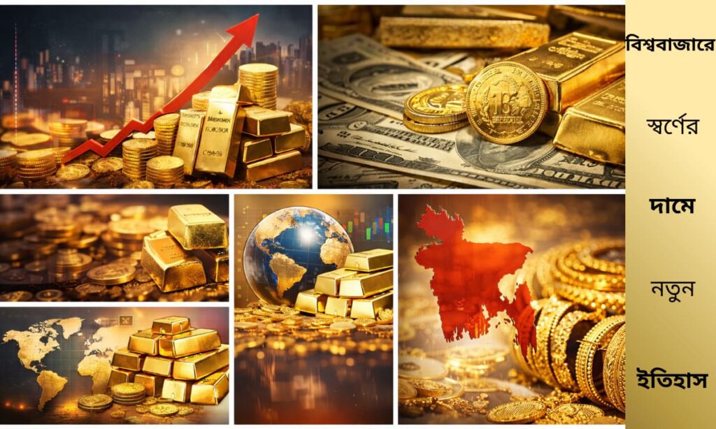 বিশ্ববাজারে স্বর্ণের দাম রেকর্ড উচ্চতায় পৌঁছেছে
