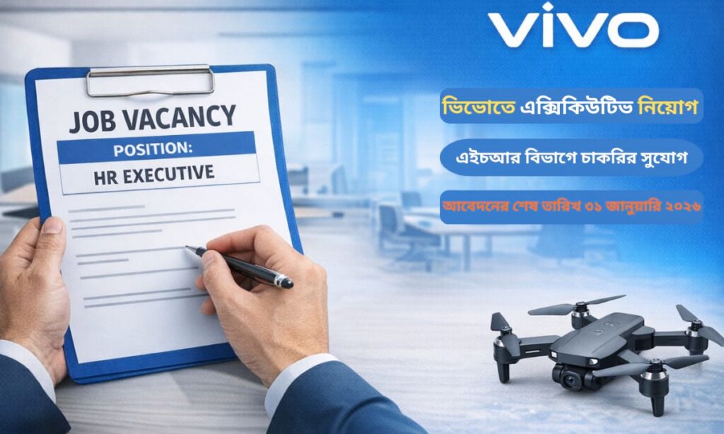 ভিভো কোম্পানিতে এইচআর এক্সিকিউটিভ নিয়োগ সংক্রান্ত অফিস পরিবেশের প্রতীকী ছবি